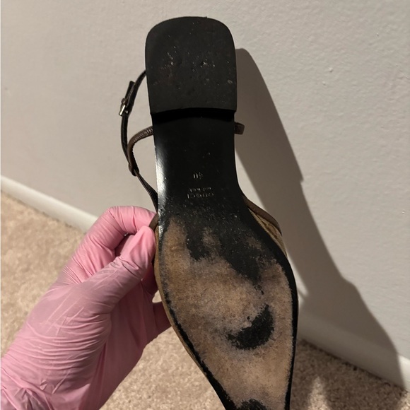 Gucci GG Monogram Slingback Flats - Picture 10 of 13